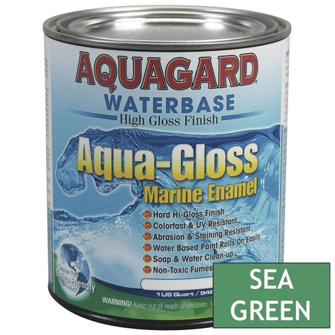 Aquagard Qualifies for Free Shipping Aquagard Aqua Gloss Waterbased Enamel 1 Quart Sea Green #80017
