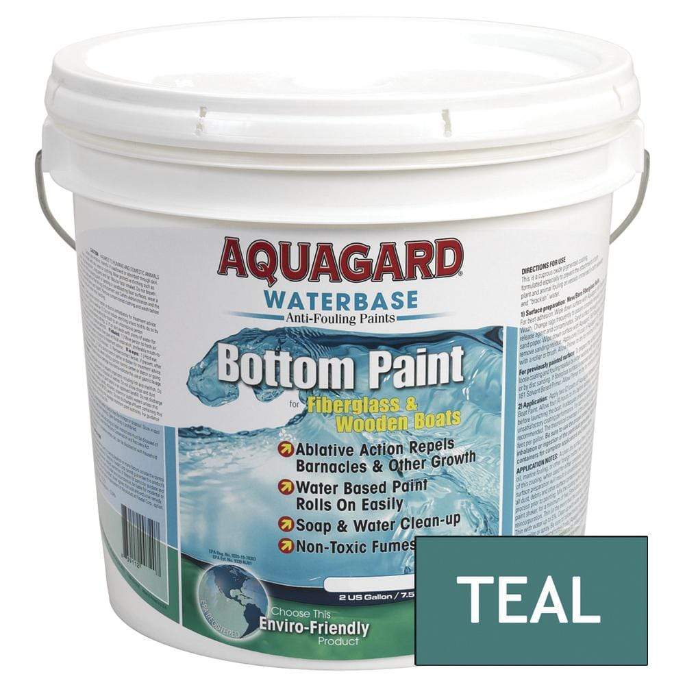 Aquagard Qualifies for Free Shipping Aquagard Waterbased Anti-Fouling Bottom Paint 2 Gallon Teal #10205