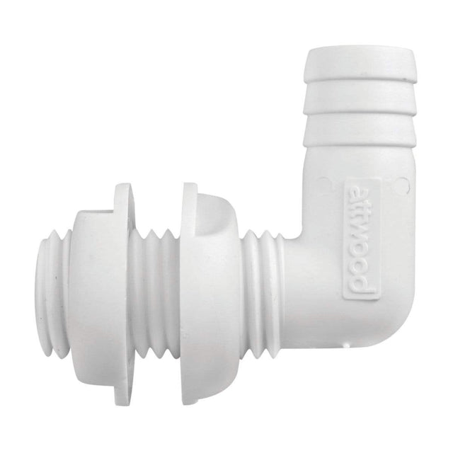 Attwood Marine Qualifies for Free Shipping Attwood 1-1/8" or 1-1/4" 90-Degree Thru-Hull Black #3870-1