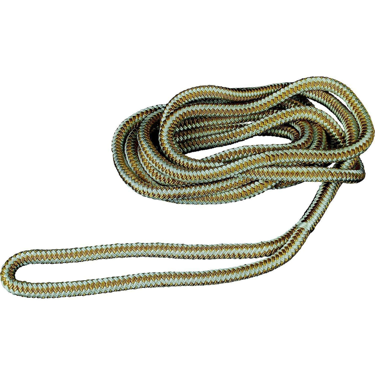 Attwood Marine Qualifies for Free Shipping Attwood 1/2" x 15’ Dockline Gold Double Braided Nylon #117565-7