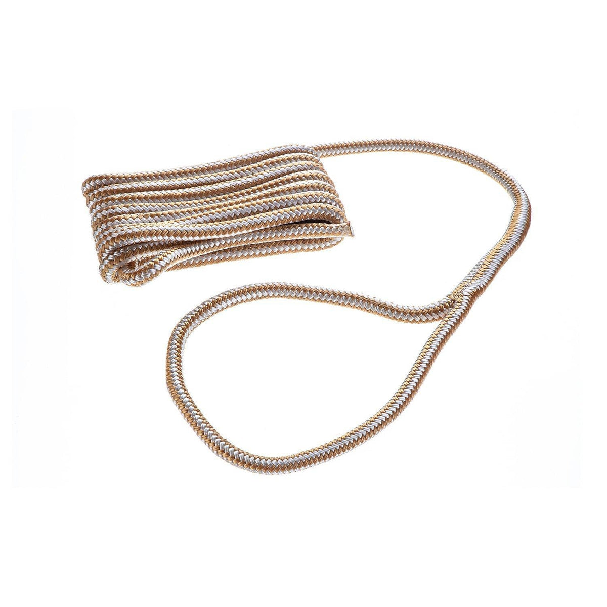 Attwood Marine Qualifies for Free Shipping Attwood 1/2" x 15’ Dockline Gold Double Braided Nylon #117565-7