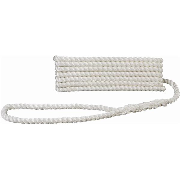Attwood Marine Qualifies for Free Shipping Attwood 1/2" x 20' 3 Strand Twisted Nylon Dock Line White #11733-7