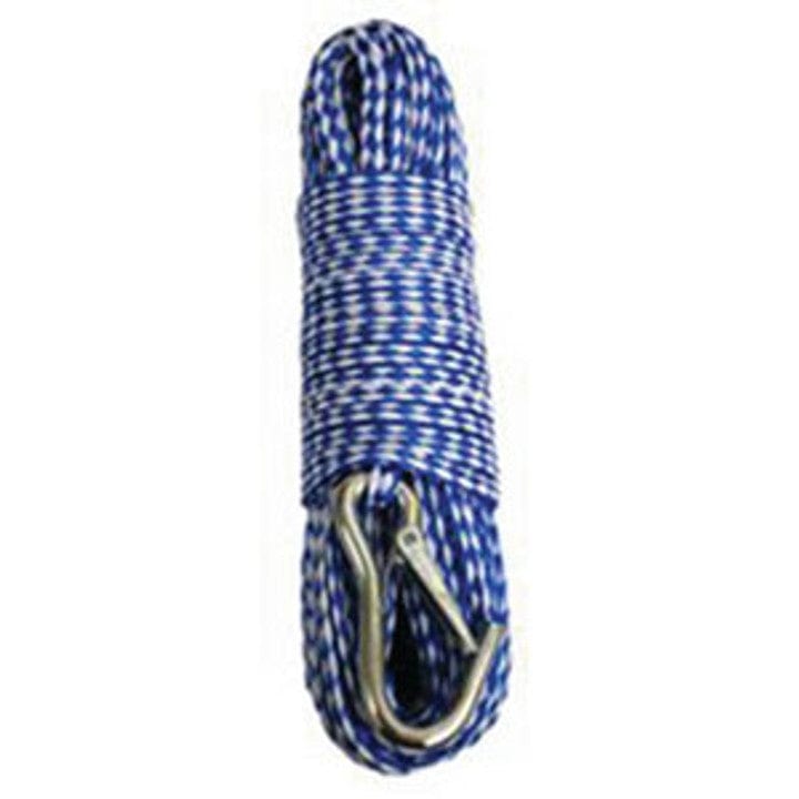 Attwood Marine Qualifies for Free Shipping Attwood 1/4" x 100' Anchor Line with Hook Blue/White #11722-2
