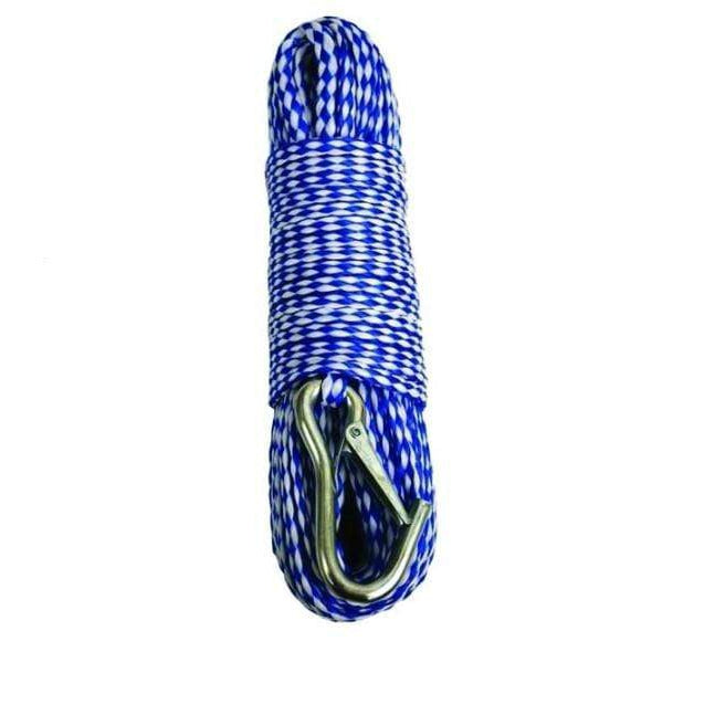 Attwood Marine Qualifies for Free Shipping Attwood 3/8 x 50' Anchor Line with Hook Blue/White color #11725-2