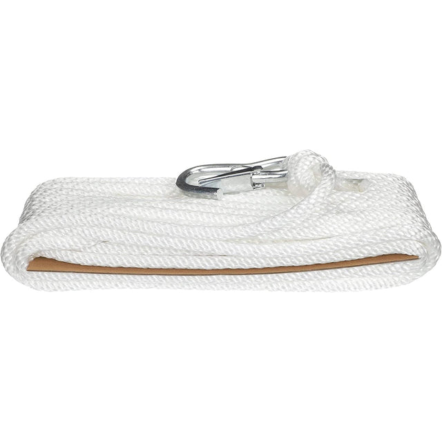 Attwood Marine Qualifies for Free Shipping Attwood 3/8" x 50' Solid Braided MFP Anchor Line Hook White #11723-7