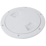 Attwood 6" Inspection Deck Plate-White #12792-1