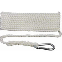 Attwood Marine Qualifies for Free Shipping Attwood Anchor Line White Twisted Nylon with hook 3/8