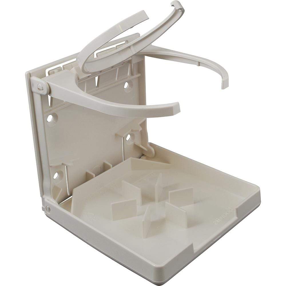Attwood Marine Qualifies for Free Shipping Attwood Dual Ring Drink Holder Fold-up White #2449-7