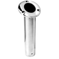 Attwood Flush-Mount Rod Holder 30 Deg SS Closed 2 x 9 White #66470W7