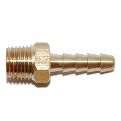 Attwood Fuel Tank Adapter Brass Hose Barbed 1/4" NPT 3/8" #14540-6