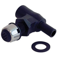 Attwood Fuel Tank Vent 90-Degree Black Plastic SS Trim Cover #66419-3