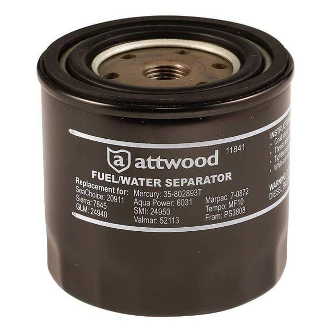 Attwood Marine Qualifies for Free Shipping Attwood Fuel/Water Seperator and Canister with Double Seal #11841-4