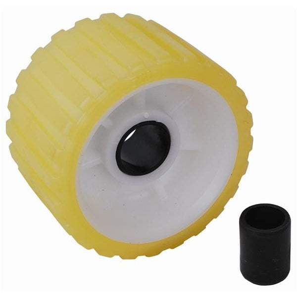 Attwood Marine Qualifies for Free Shipping Attwood Groove Rib Roller 5" Yellow Rubber #11882-1