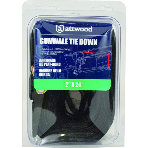 Attwood Gunwale Tie-Down Strap 2" Quick Release Buckle 20' L #15223-7