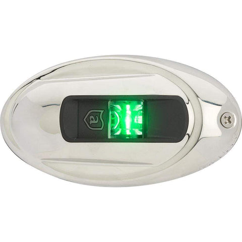 Attwood Marine Qualifies for Free Shipping Attwood LightArmor Green Oval Navigation Light Stainless #NV4012SSG-7