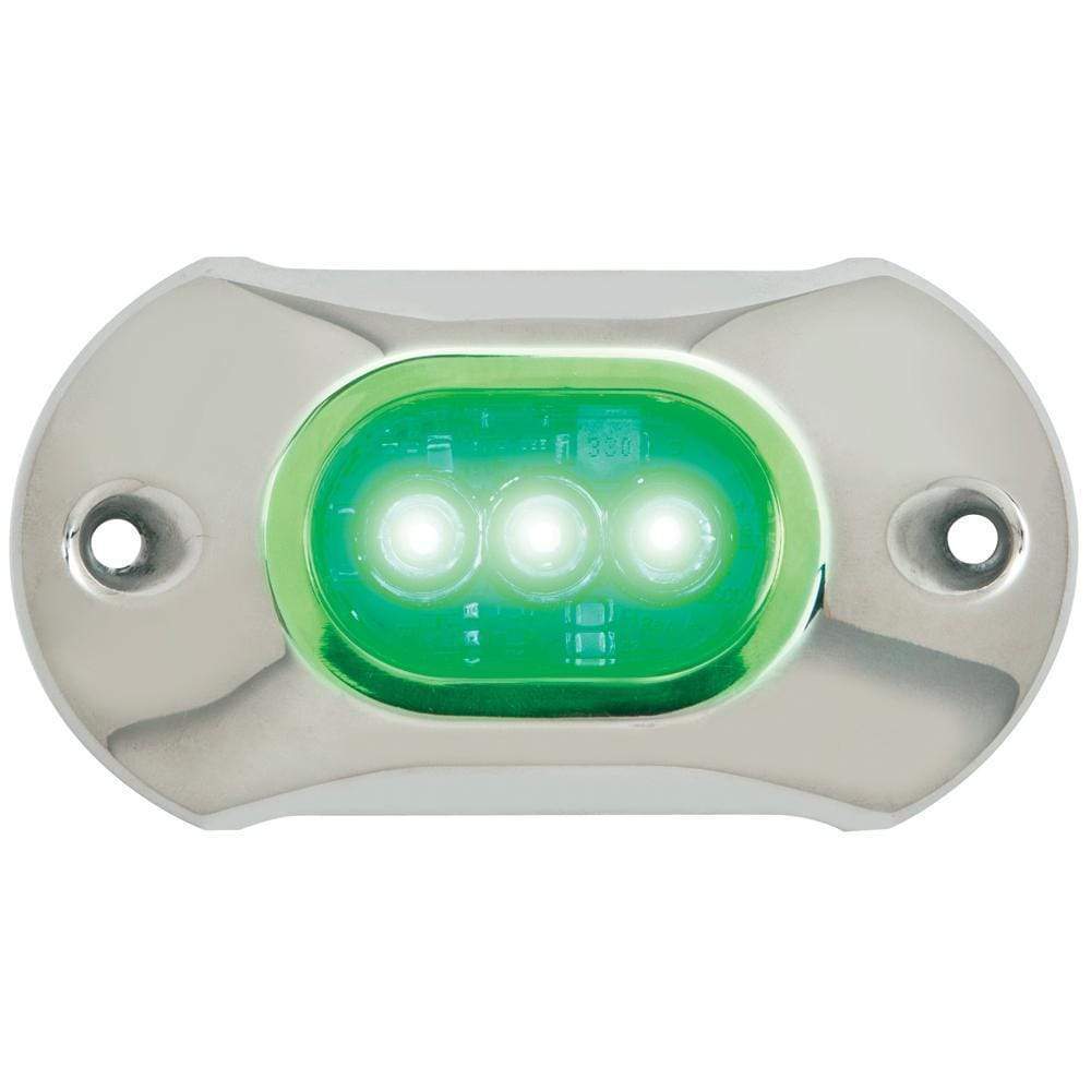 Attwood Marine Qualifies for Free Shipping Attwood Lightarmor Underwater Light 3 LED Green #65UW03G-7