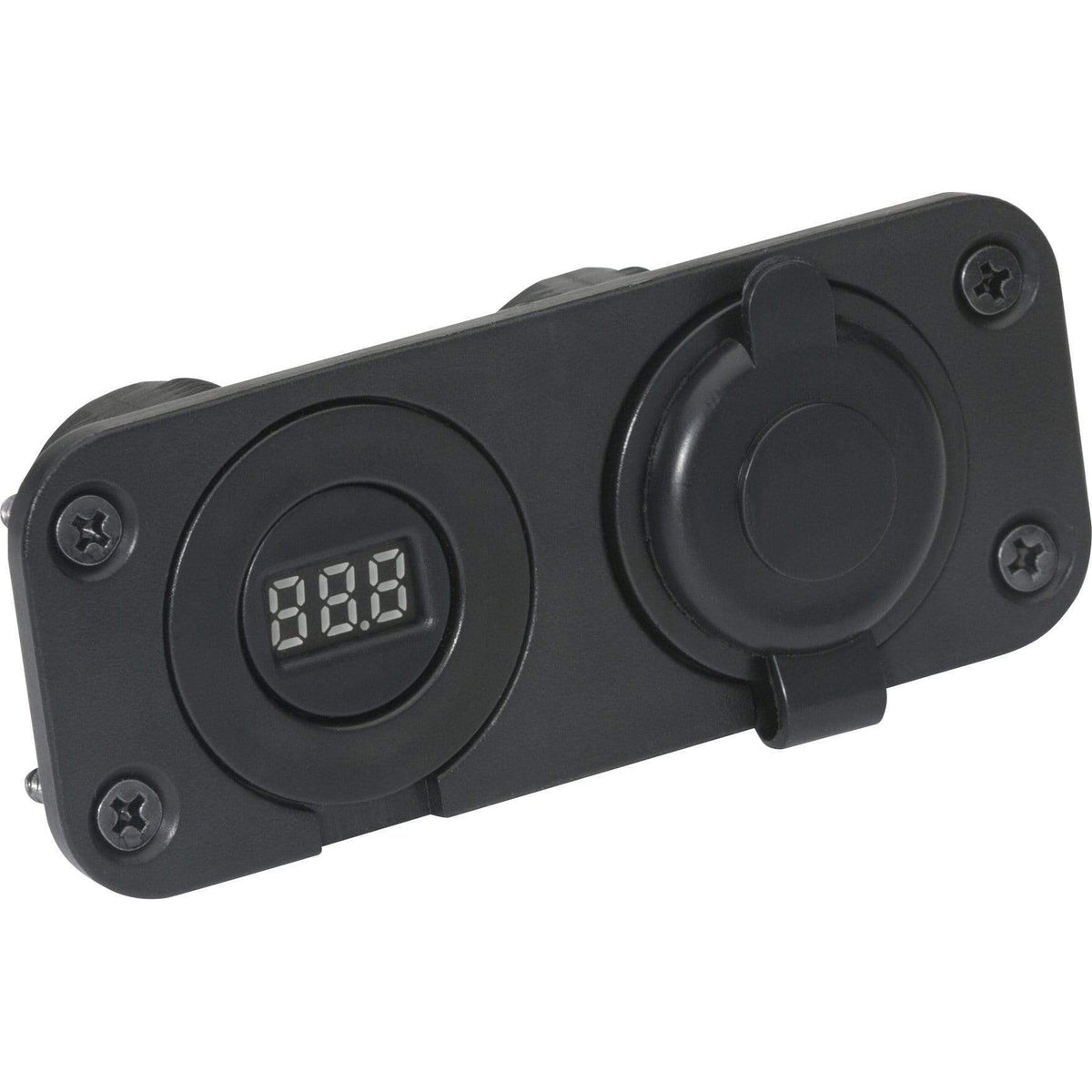 Attwood Marine Adaptor 12v with Voltmeter #14263-6