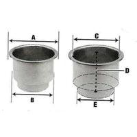 Attwood Marine Qualifies for Free Shipping Attwood Marine Cup Holder SS Blue LED #11786B-7
