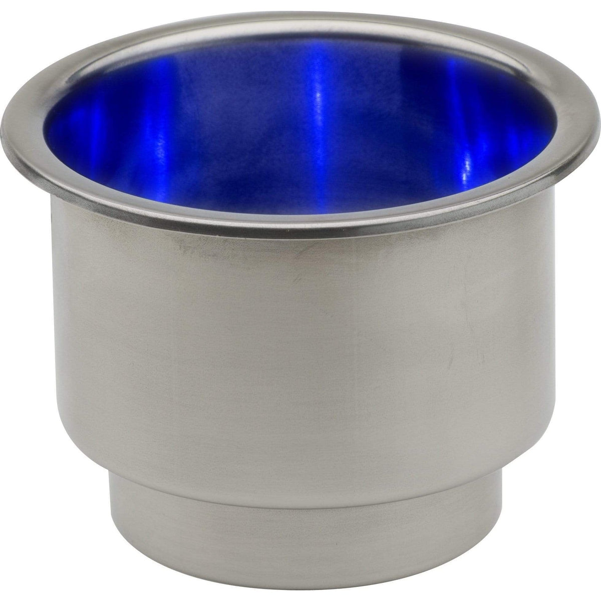 Attwood Marine Cup Holder SS Blue LED #11786B-7