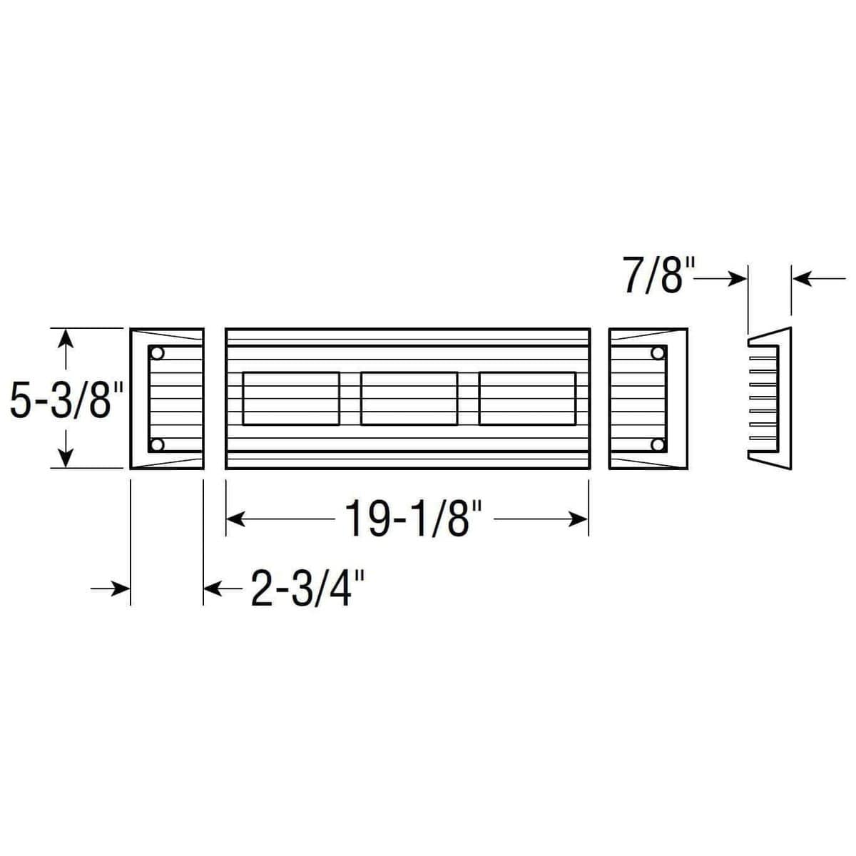 Attwood Marine Qualifies for Free Shipping Attwood Modular vent center sections white for 4" ID Attwood 1438F1