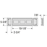 Attwood Marine Qualifies for Free Shipping Attwood Modular vent end sections white for 4" ID #1439F1