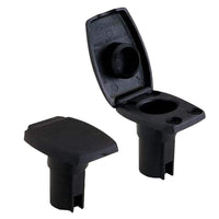 Attwood Oval Base for Angled Pole 2-Pin Black #91022-7