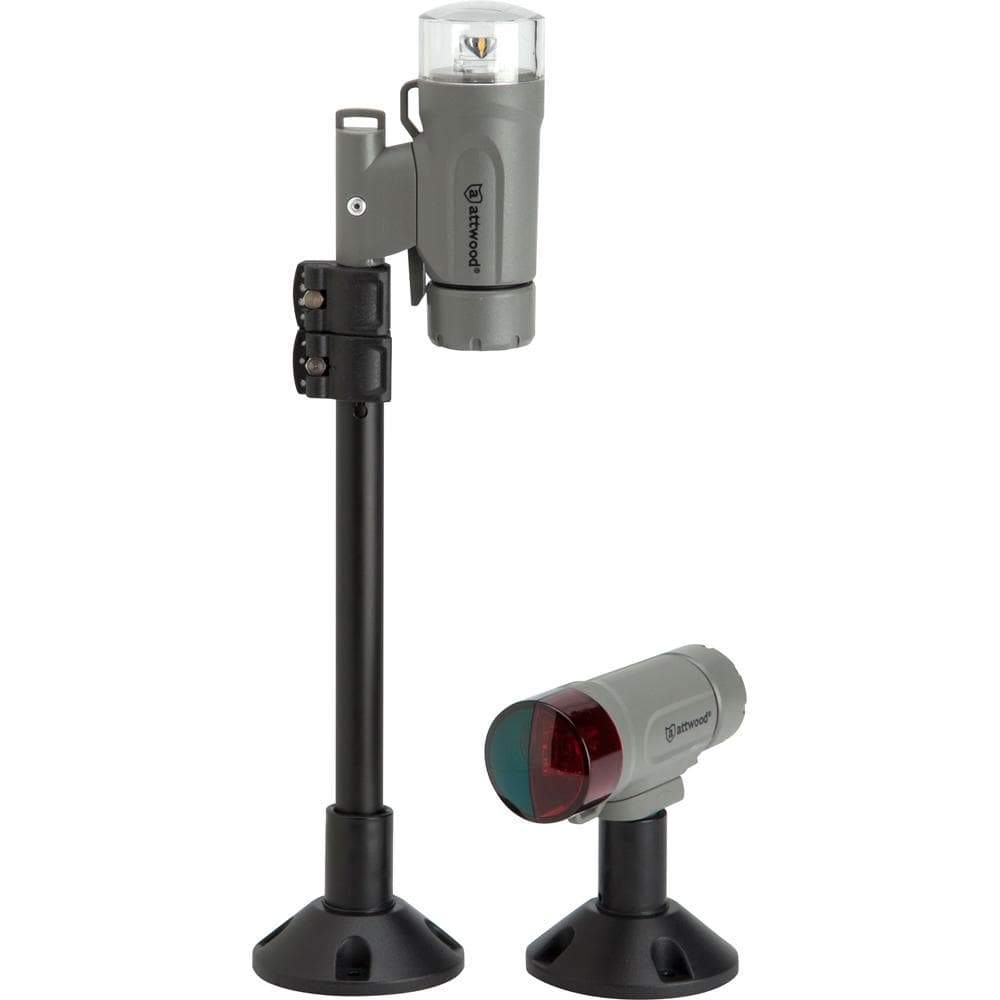 Attwood Marine Qualifies for Free Shipping Attwood Portable LED Nav Light Kit Inftatable/Kayak Gray #14192-7