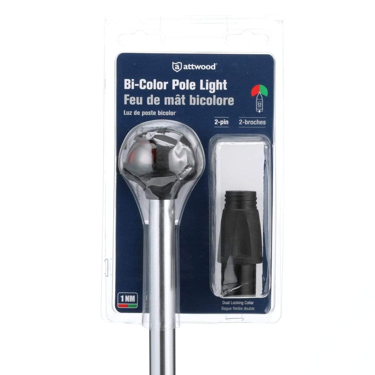 Attwood Marine Qualifies for Free Shipping Attwood Pulsar 1nm Sidelight Combo Bi-Color 2-Pin 14" Alum #5092-14-7