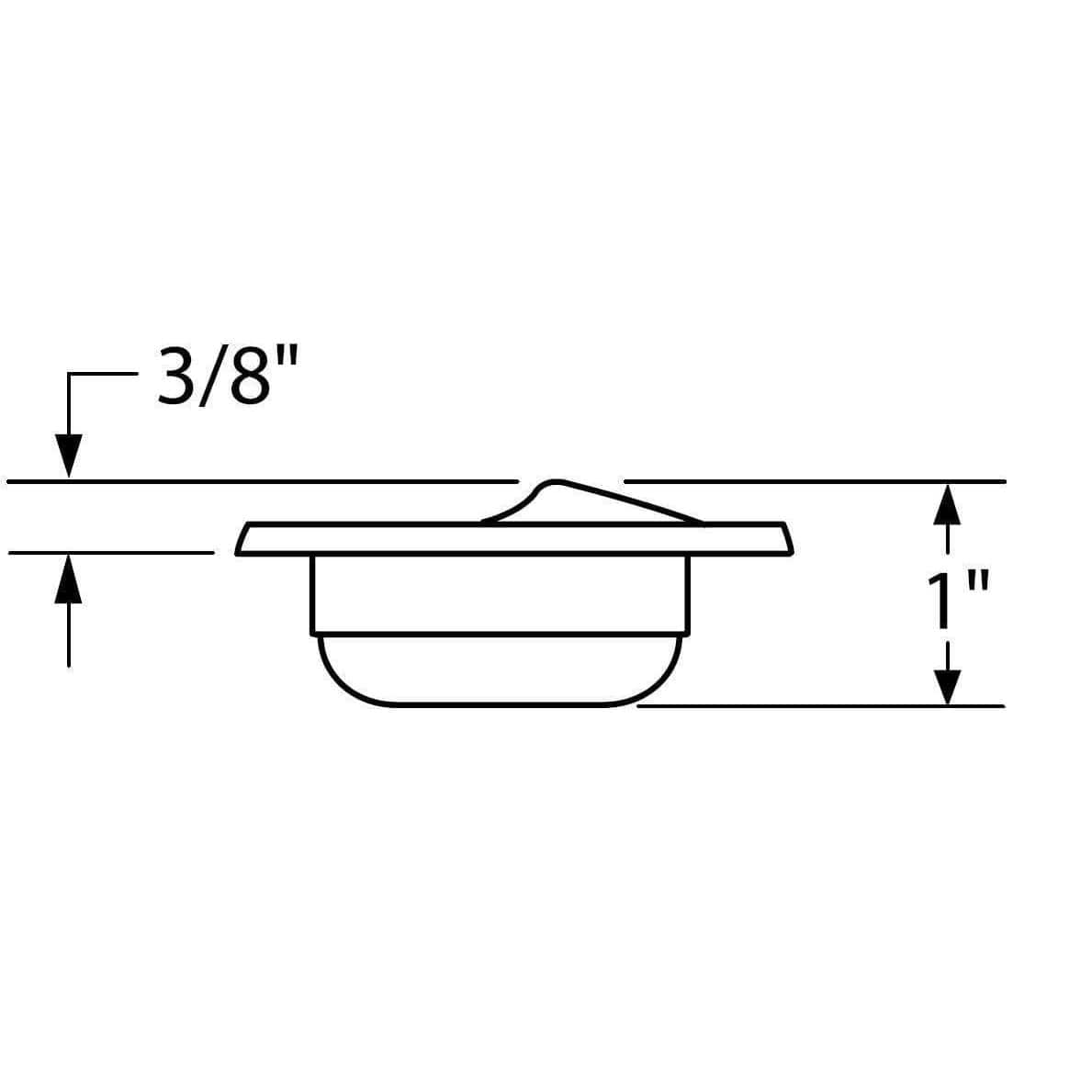 Attwood Marine Qualifies for Free Shipping Attwood Rectangular Hatch Pull Black Plastic #2027-7