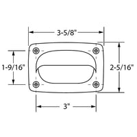Attwood Marine Qualifies for Free Shipping Attwood Rectangular Hatch Pull Black Plastic #2027-7