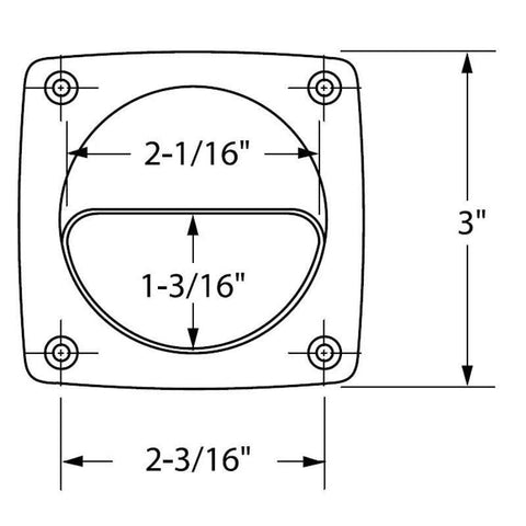 Attwood Marine Qualifies for Free Shipping Attwood Round Flush Pull Assembly #2028-1