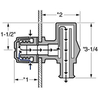 Attwood Vent Fuel P-Trap White #1671-1