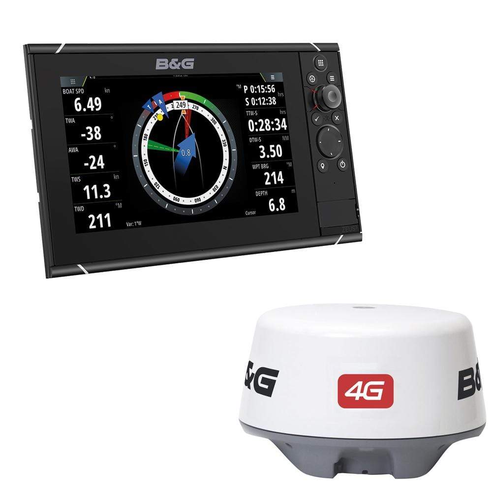 B & G Oversized - Not Qualified for Free Shipping B&G Zeus3 9 MFD with 4G Radar Bundle #000-13803-001