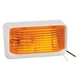 Bargman Porch Light #78 Amber Lens White Base #31-78-532