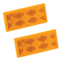 Bargman Reflector Rectangular Amber 3-1/4