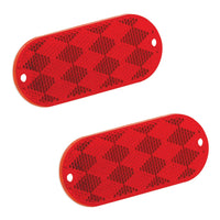 Bargman Reflector Rectangular Red 3-1/4