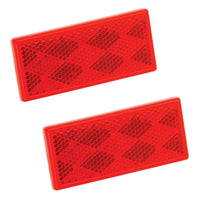 Bargman Reflector Rectangular Red 3-1/4