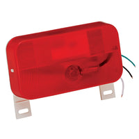 Bargman Taillight Surface Mount #92 Red with License Bracket #31-92-003