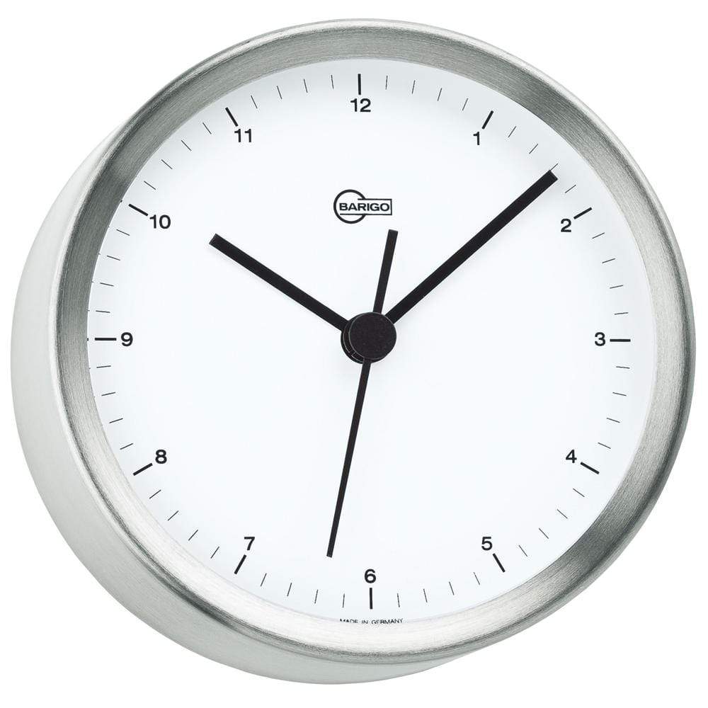 BARIGO Qualifies for Free Shipping Barigo Quartz Clock 4" Dial Stainless #617M