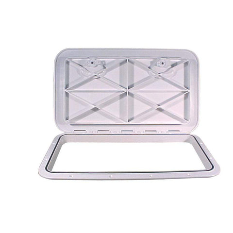 Beckson Marine Qualifies for Free Shipping Beckson 14" x 24" Flush Hatch White Vertical or Horizontal #HT1424-W