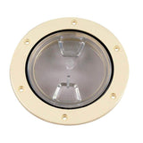 Beckson Marine Qualifies for Free Shipping Beckson 4" Clear Center Screw Out Deck Plate Beige 4.5" Cut #DP40-N-C