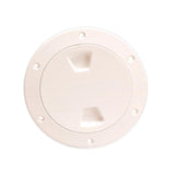 Beckson Marine Qualifies for Free Shipping Beckson 4" Smooth Center Screw Out Deck Plate Beige 4.5" Cut #DP40-N