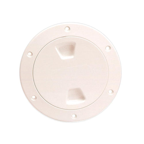 Beckson Marine Qualifies for Free Shipping Beckson 4" Smooth Center Screw Out Deck Plate Beige 4.5" Cut #DP40-N