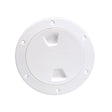 Beckson Marine Qualifies for Free Shipping Beckson 4" Smooth Center Screw Out Deck Plate White 4.5" Cut #DP40-W