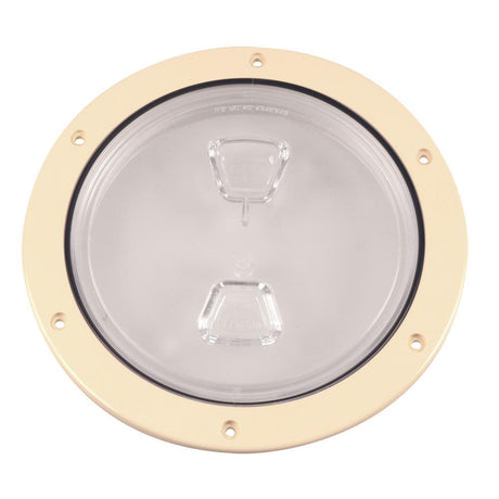 Beckson Marine Qualifies for Free Shipping Beckson 6" Clear Center Screw Out Deck Plate Beige 6.5" Cut #DP60-N-C
