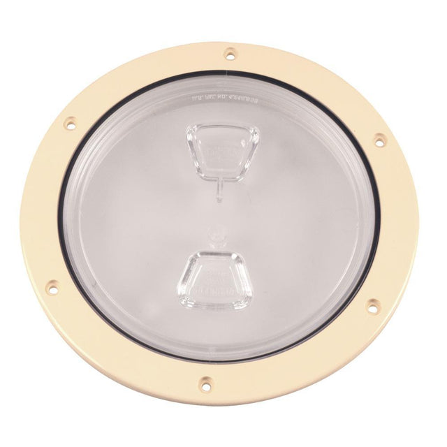 Beckson Marine Qualifies for Free Shipping Beckson 6" Clear Center Screw Out Deck Plate Beige 6.5" Cut #DP60-N-C