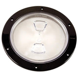 Beckson Marine Qualifies for Free Shipping Beckson 6" Clear Center Screw Out Deck Plate Black 6.5" Cut #DP60-B-C