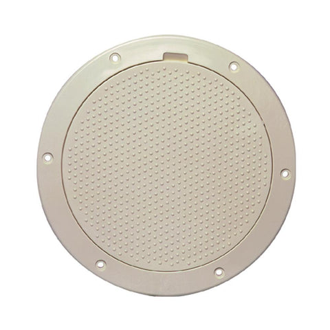 Beckson Marine Qualifies for Free Shipping Beckson 6" Non-Skid Pry Out Deck Plate Beige 6.5" Cutout #DP63-N