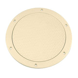 Beckson Marine Qualifies for Free Shipping Beckson 6" Non-Skid Screw Out Deck Plate Beige 6.5" Cutout #DP62-N