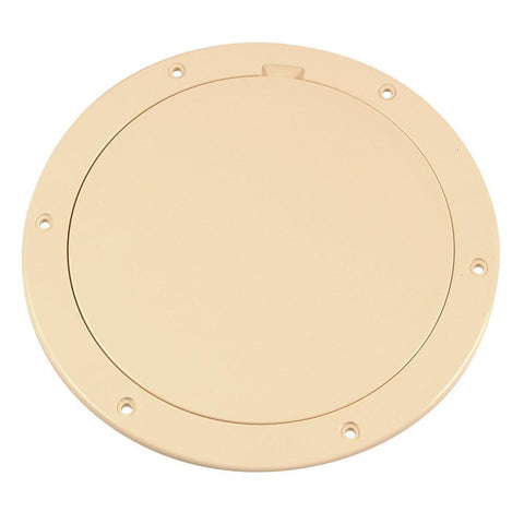 Beckson Marine Qualifies for Free Shipping Beckson 6" Smooth Center Pry Out Deck Plate Beige 6.5" Cut #DP61-N